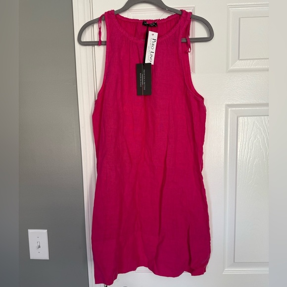Francesca Bettini Dresses & Skirts - Francesca Bettini Fuscha linen dress